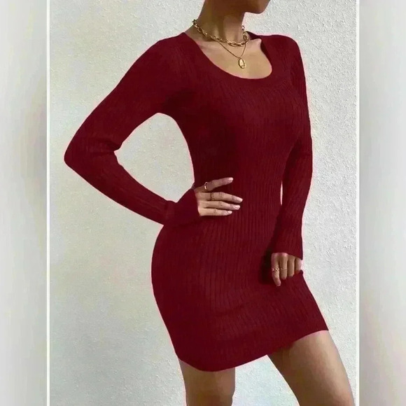 Old Navy scoopneck long sleeve knit dress - Picture 1 of 5